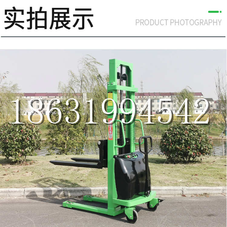 灵山县电动叉车堆高车液压铲车电瓶1吨2吨站驾步行式小型全自动叉车